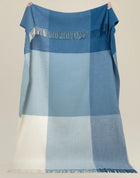 Weave Bayswater Large Blue Check Throw  - 150 x 240cm - Ships September