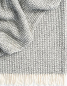 Weave Breckon Hazel Throw - Pure NZ Wool -140x240cm - Fog - Out of stock