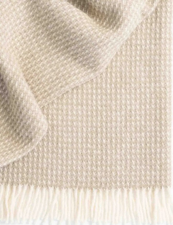 Weave Breckon Hazel Throw - Pure NZ Wool -140x240cm - Hazel - 1 in stock