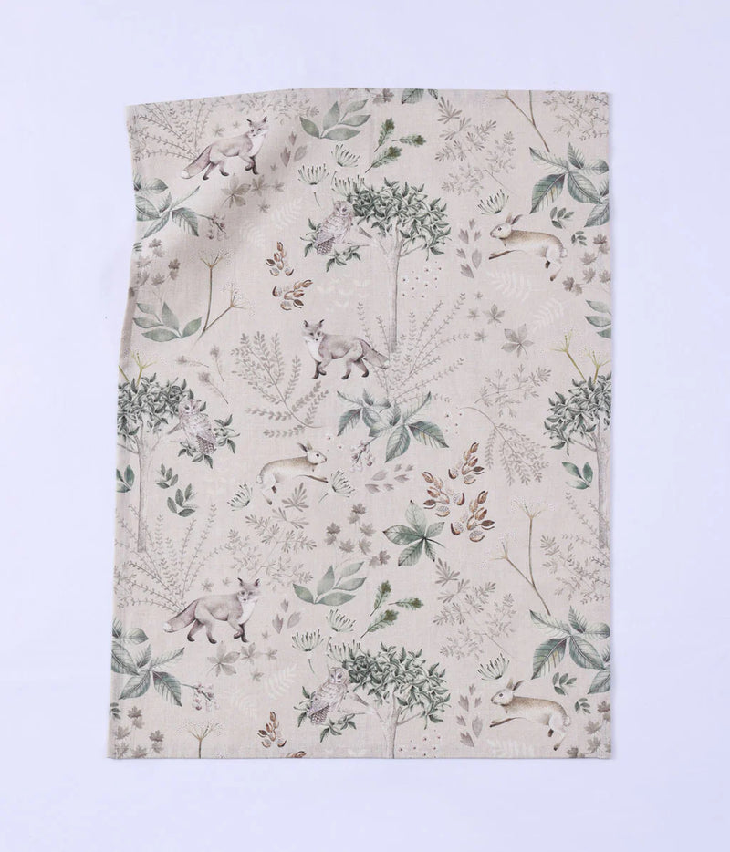 MM Linen Briar  Printed 50% European Flax Linen & 50% Cotton Tea Towel  50x70cm