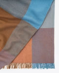 Weave Large Check Wool Throw  - Brookside Ocean - Ships May 2026