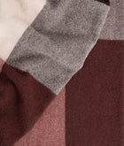 Weave Large Check Wool Throw  - Brookside Beetroot