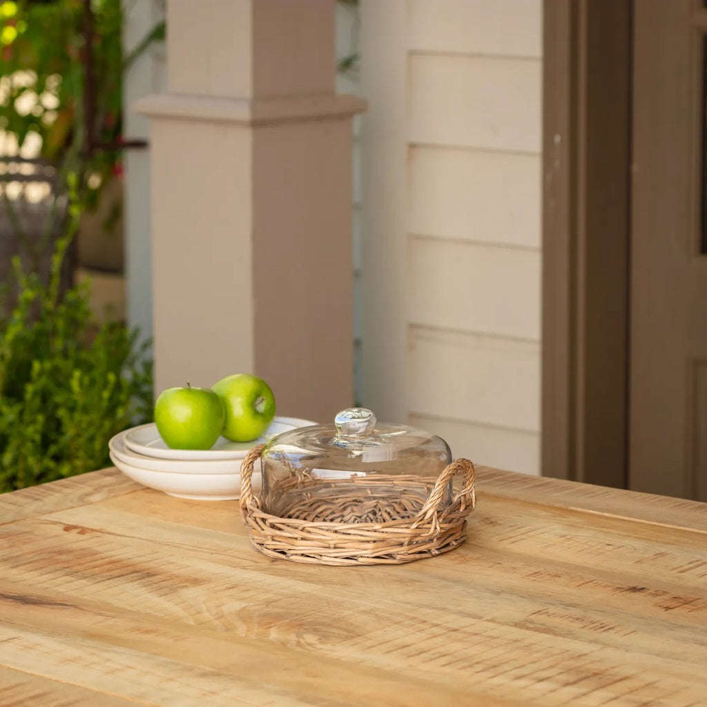 SMALL CLOCHE COVERED BASKET