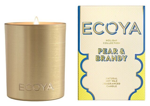 Ecoya Madison Jar Candle Pear & Brandy 400G