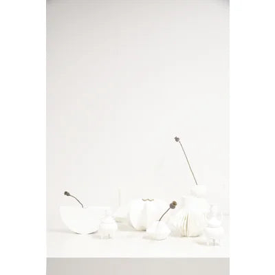 Flower Pod Vase - Fine Bone China - White 22 x 13.5cm