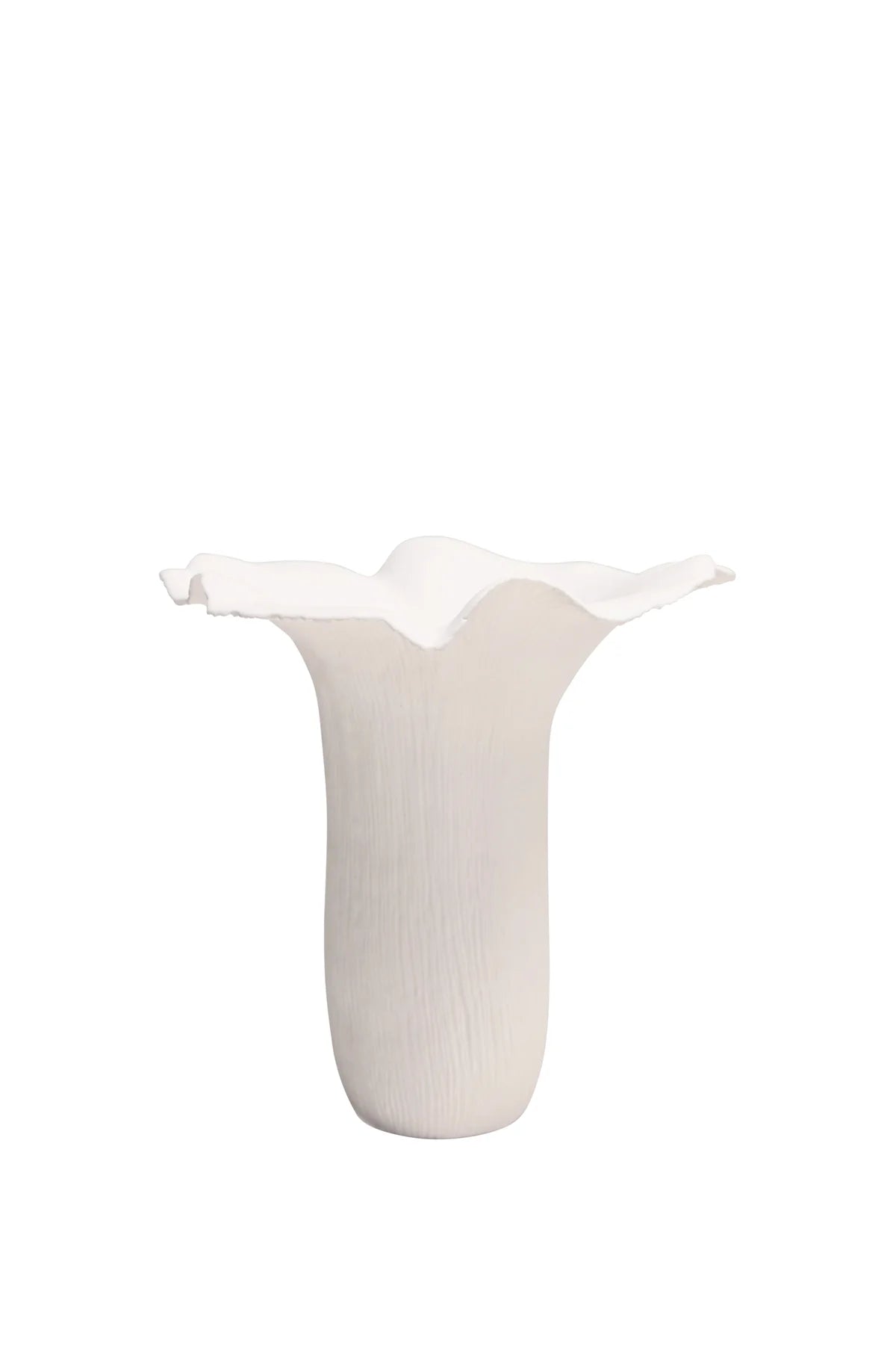 Frankly Cotton - Mushroom Vase XL - White -Fine Bone China