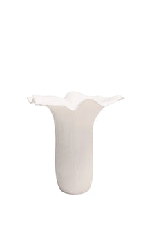 Frankly Cotton - Mushroom Vase XL - White -Fine Bone China