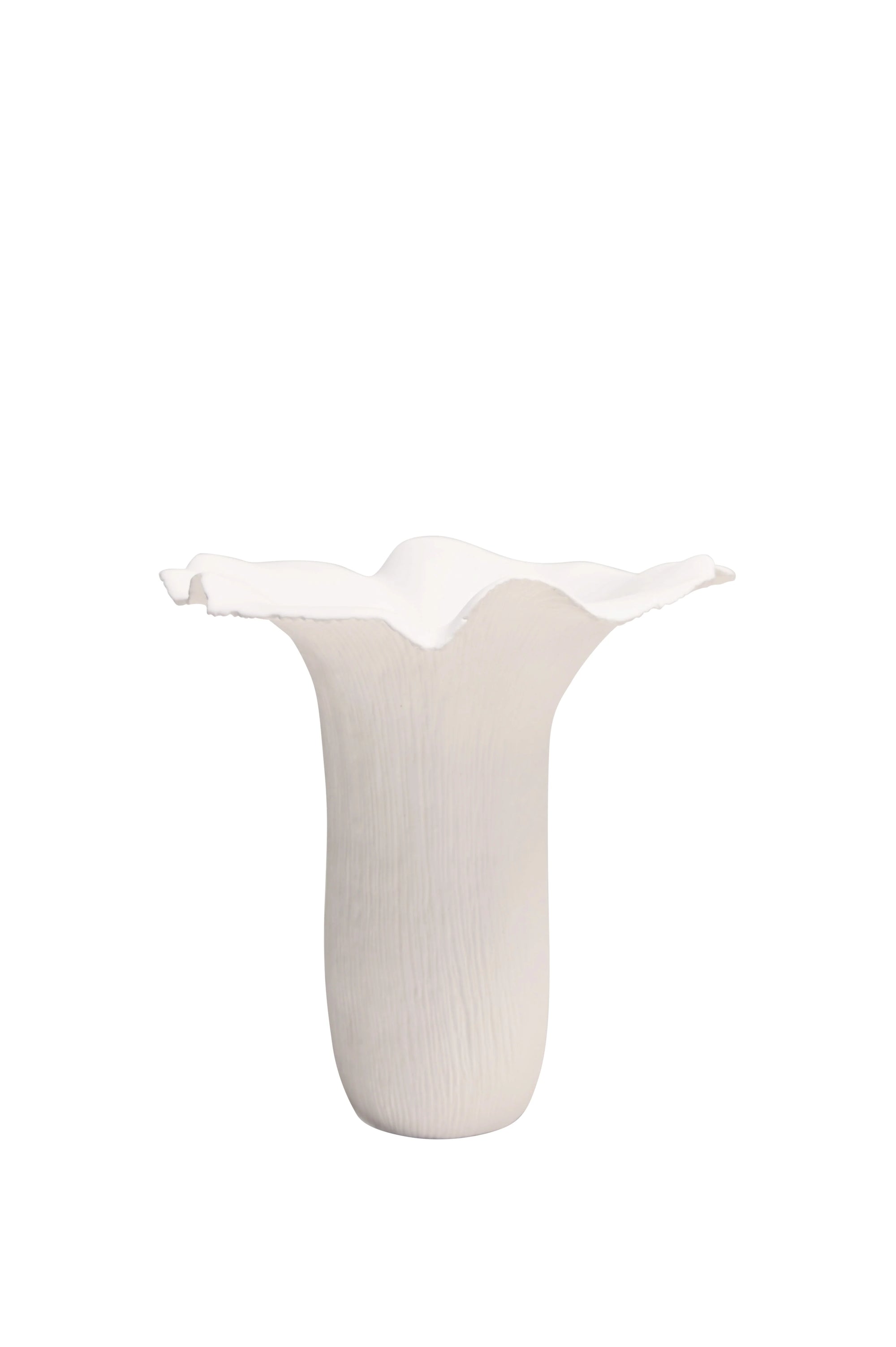Frankly Cotton - Mushroom Vase XL - White -Fine Bone China