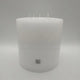 White Unscented Candle - 200 x 200 mm  Smooth Finish Cylinder  (5 Wick) - 150 hours