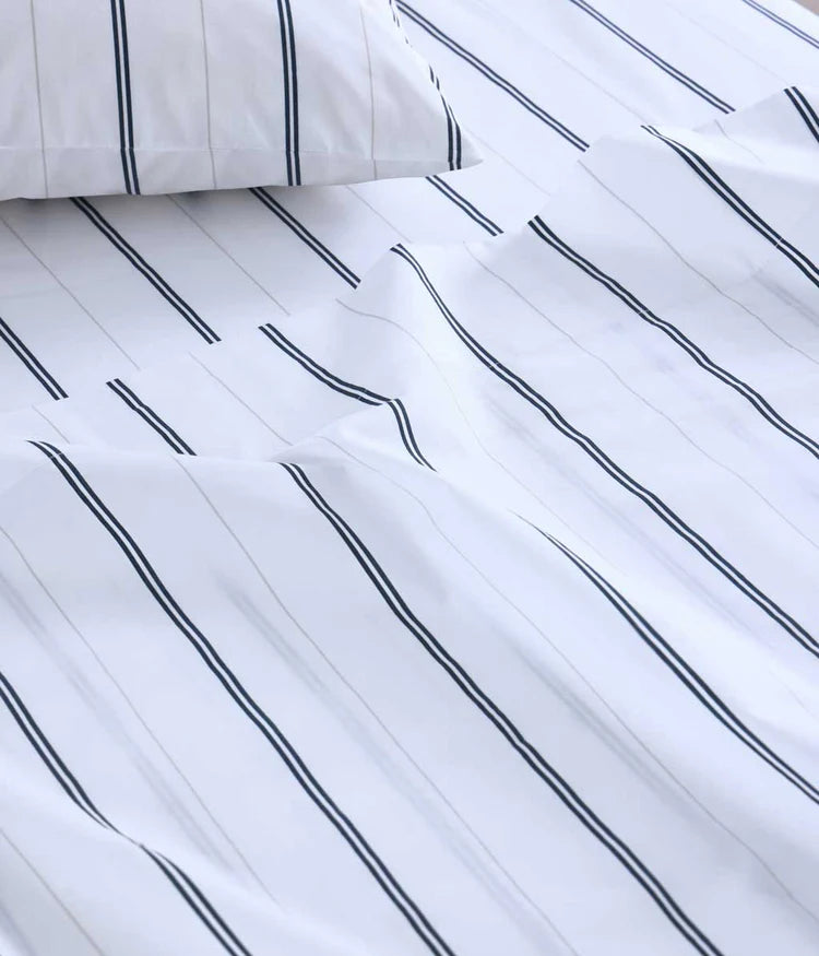 MM Linen Cape Percale Sheet Set - Bluestone