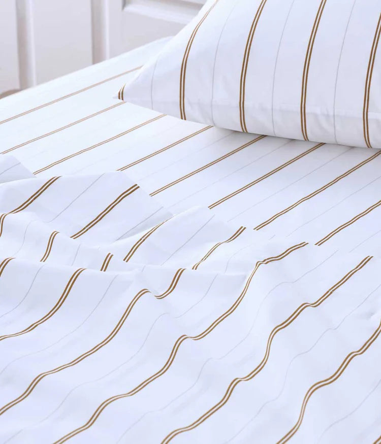 MM Linen Cape Percale Sheet Set - Ochre