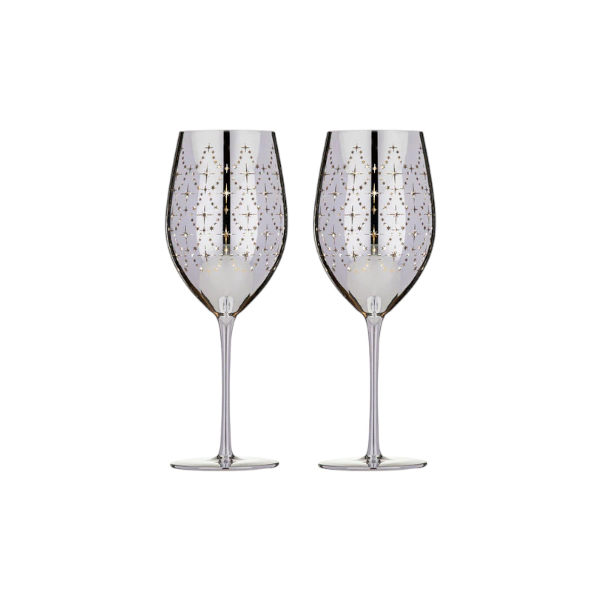 Celeste Silver 2Pk Wine Glass