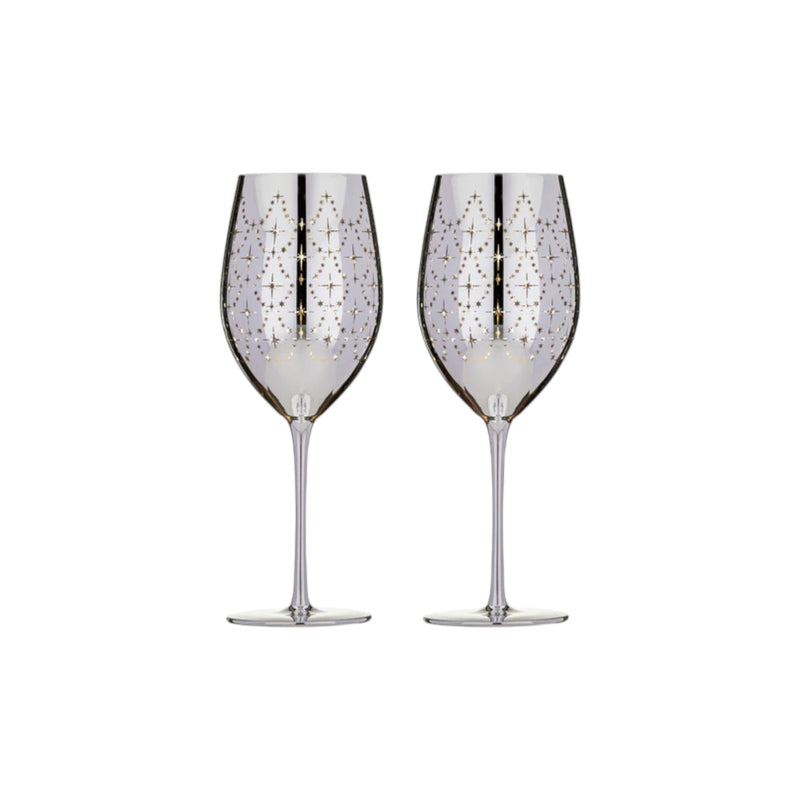 Celeste Silver 2Pk Wine Glass