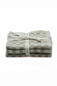 Bianca Lorenne Chekka Taupe Washcloths - Set of Three