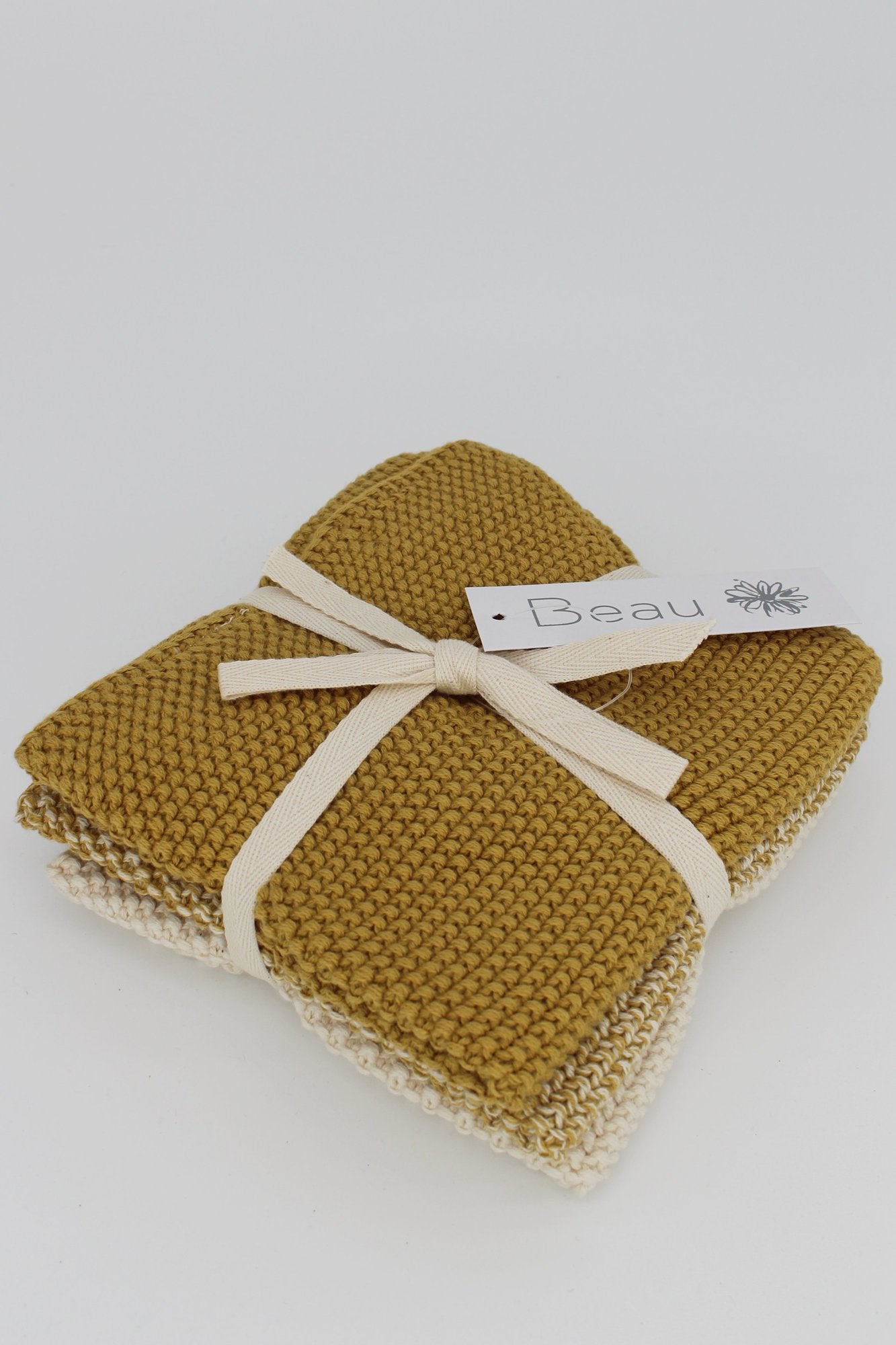 Beau Wash Cloths Set Of 3 - Cornflour Fleck