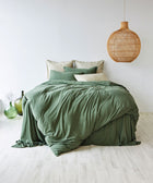 Cotton Jersey Duvet Cover - Avocado