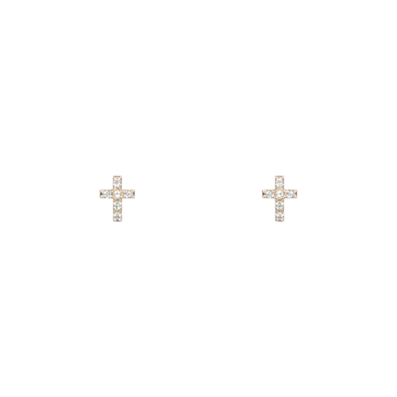 Earrings Tiny Cross Stud