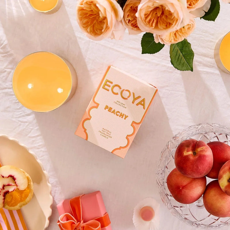 Ecoya Holiday Collection Peachy Goldie Candle 105G