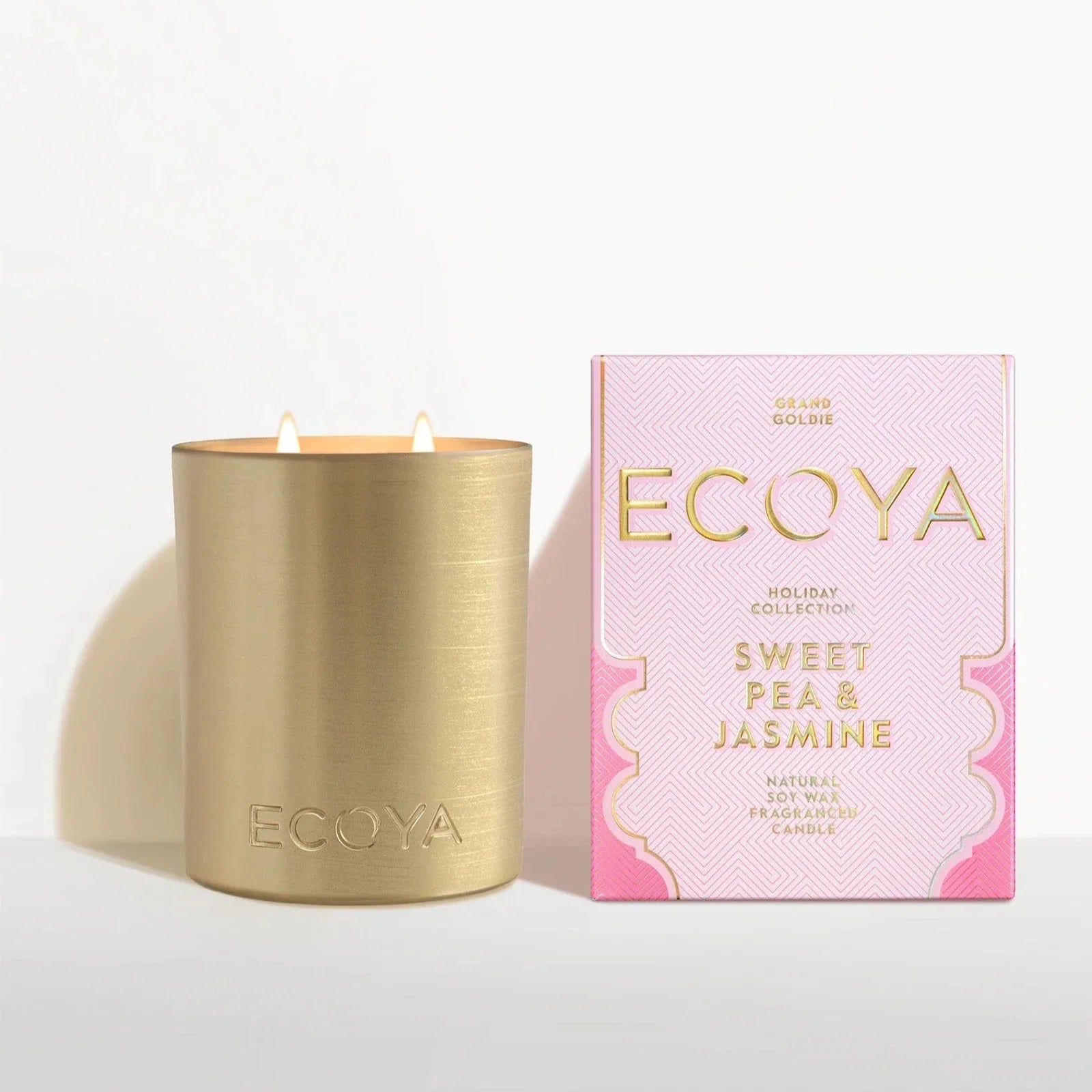 Ecoya Grand Goldie Sweet Pea & Jasmine Candle 850G