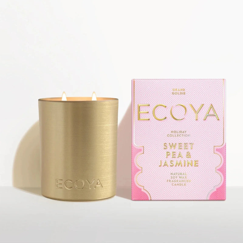 Ecoya Grand Goldie Sweet Pea & Jasmine Candle 850G