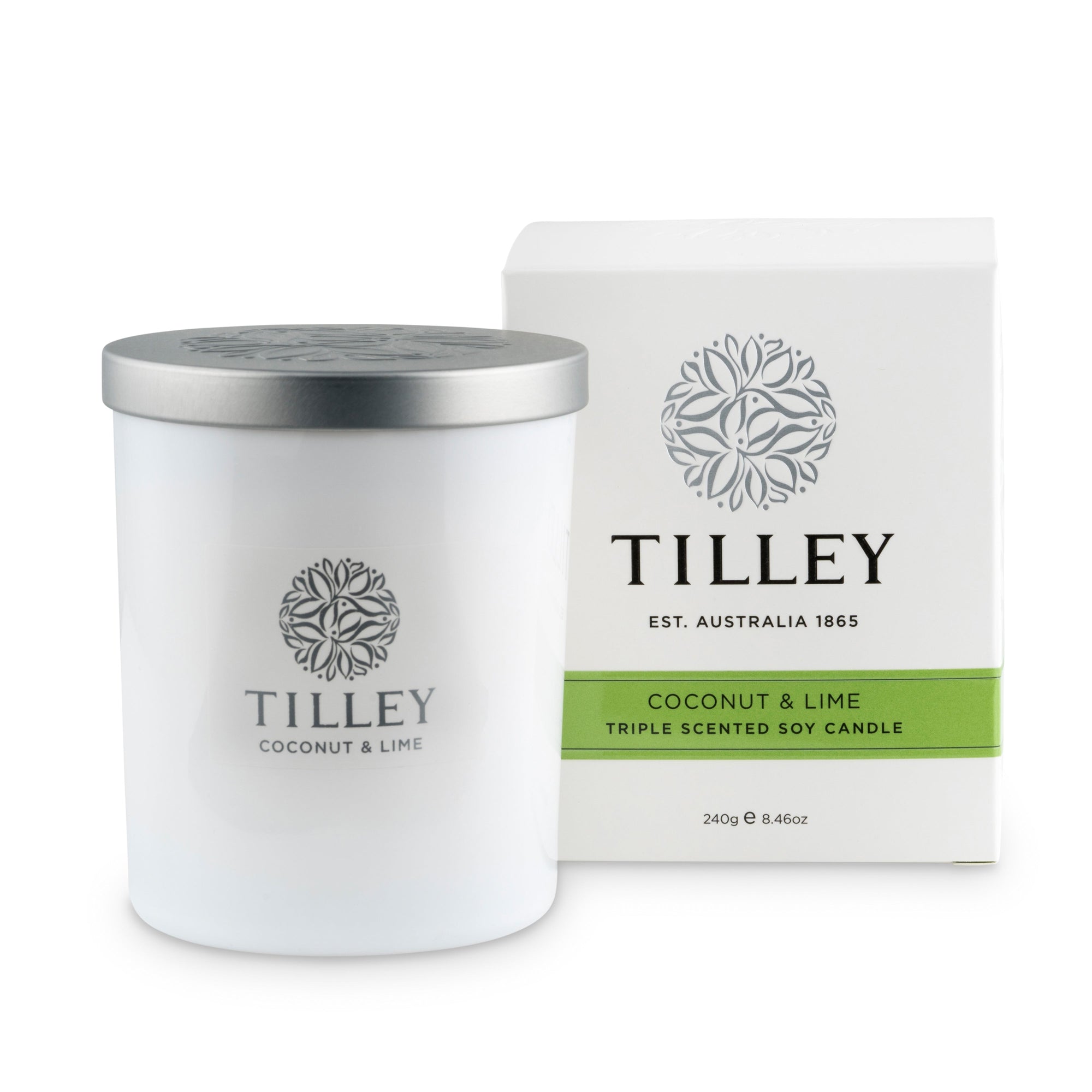 Tilley Soy Candle  240G - Coconut & Lime