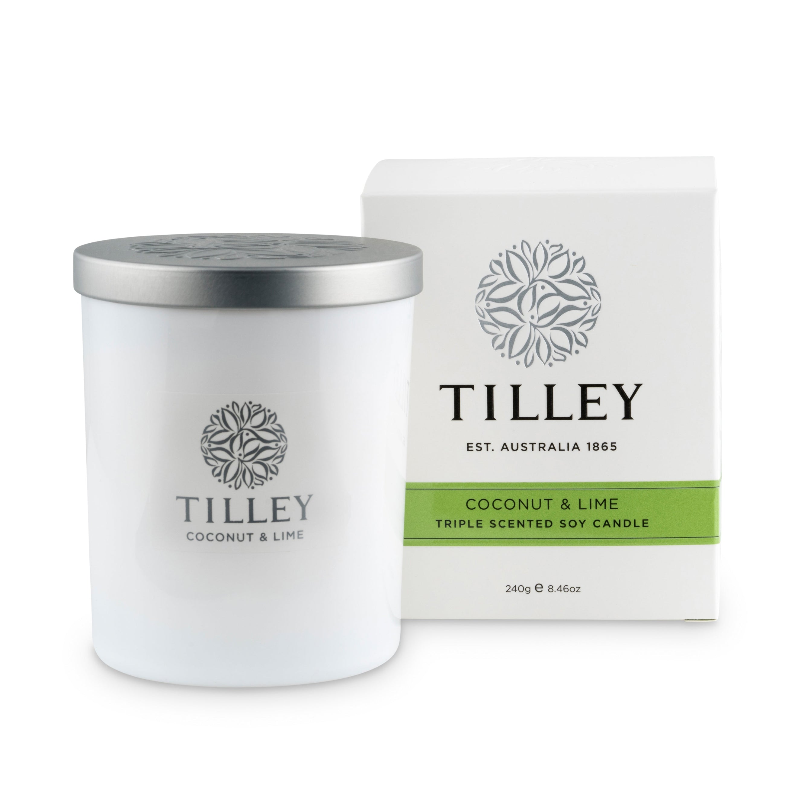 Tilley Soy Candle  240G - Coconut & Lime