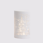 Tall Forestscape Noel Lantern in White