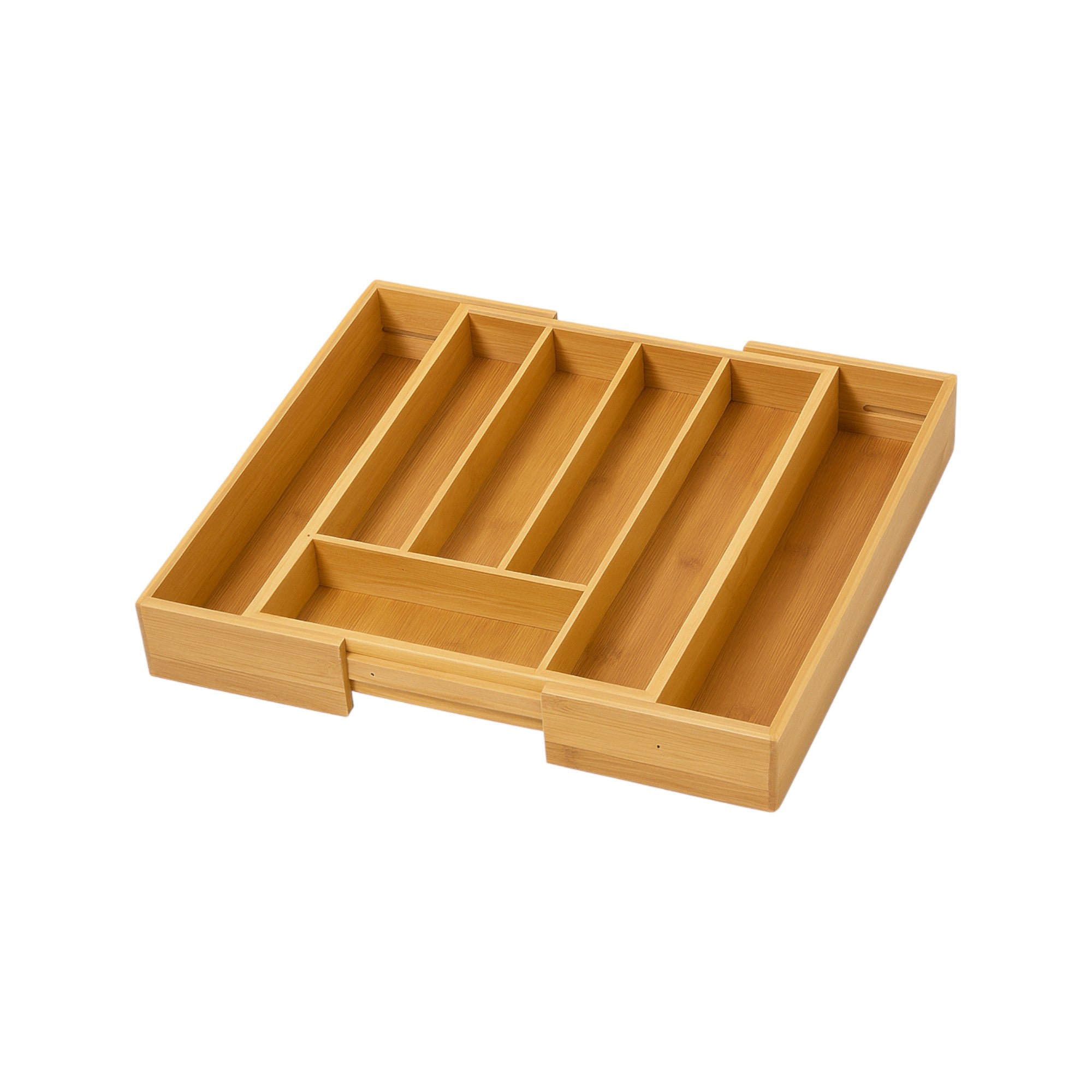Frankly Cotton Bamboo Expandable Cutlery Tray