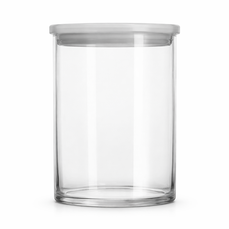 Frankly Cotton Clear Glass Storage Jar 950ml