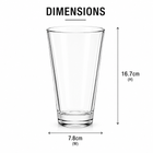 Frankly Cotton Clear Toughened Glass Tumbler 414ml