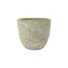 Frankly Cotton Textured Marble Ceramic Pot