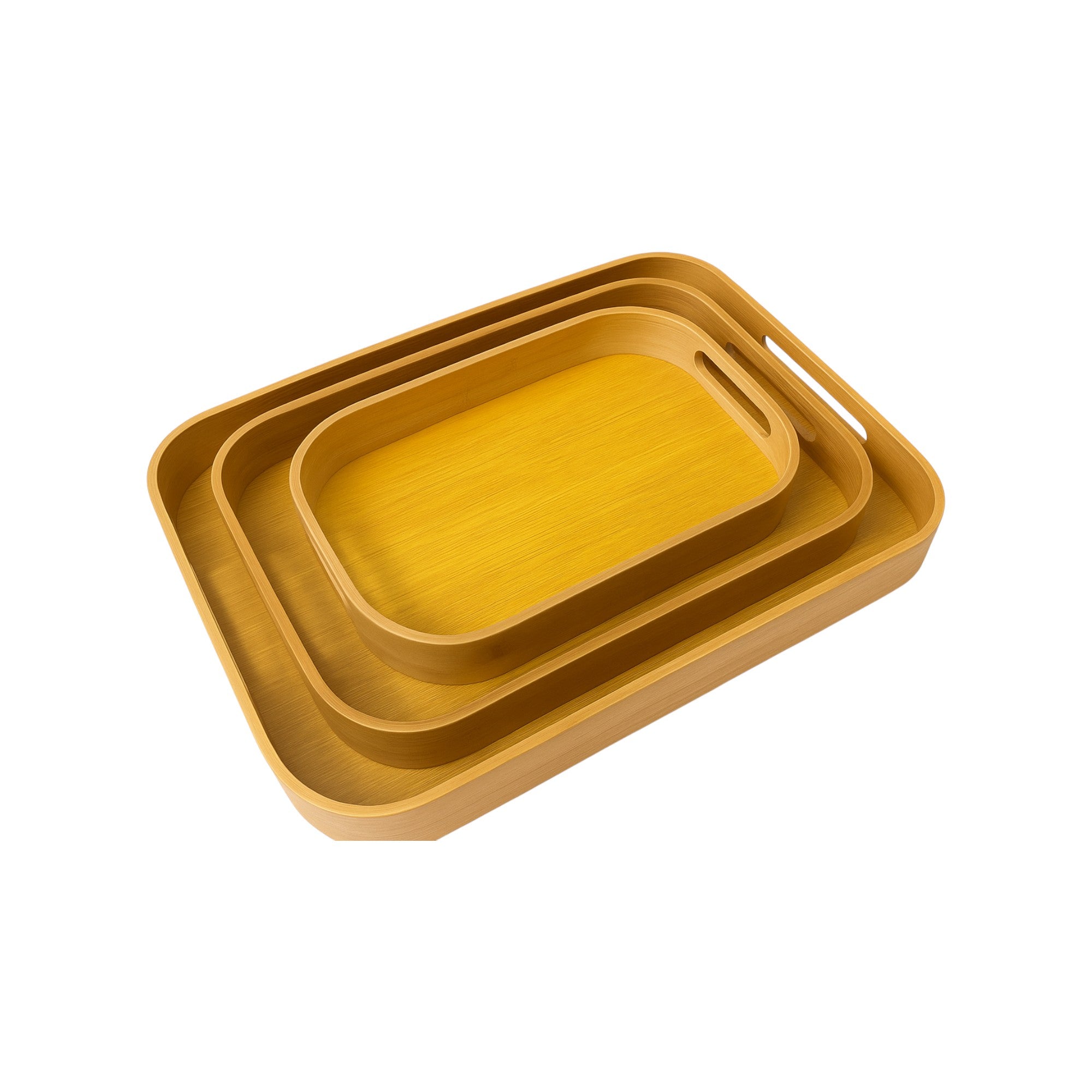 Frankly Cotton Bamboo Serving Trays