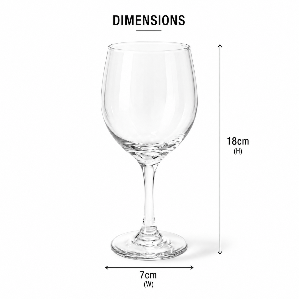 Frankly Cotton Clear Wine Toughened Glass 192ml
