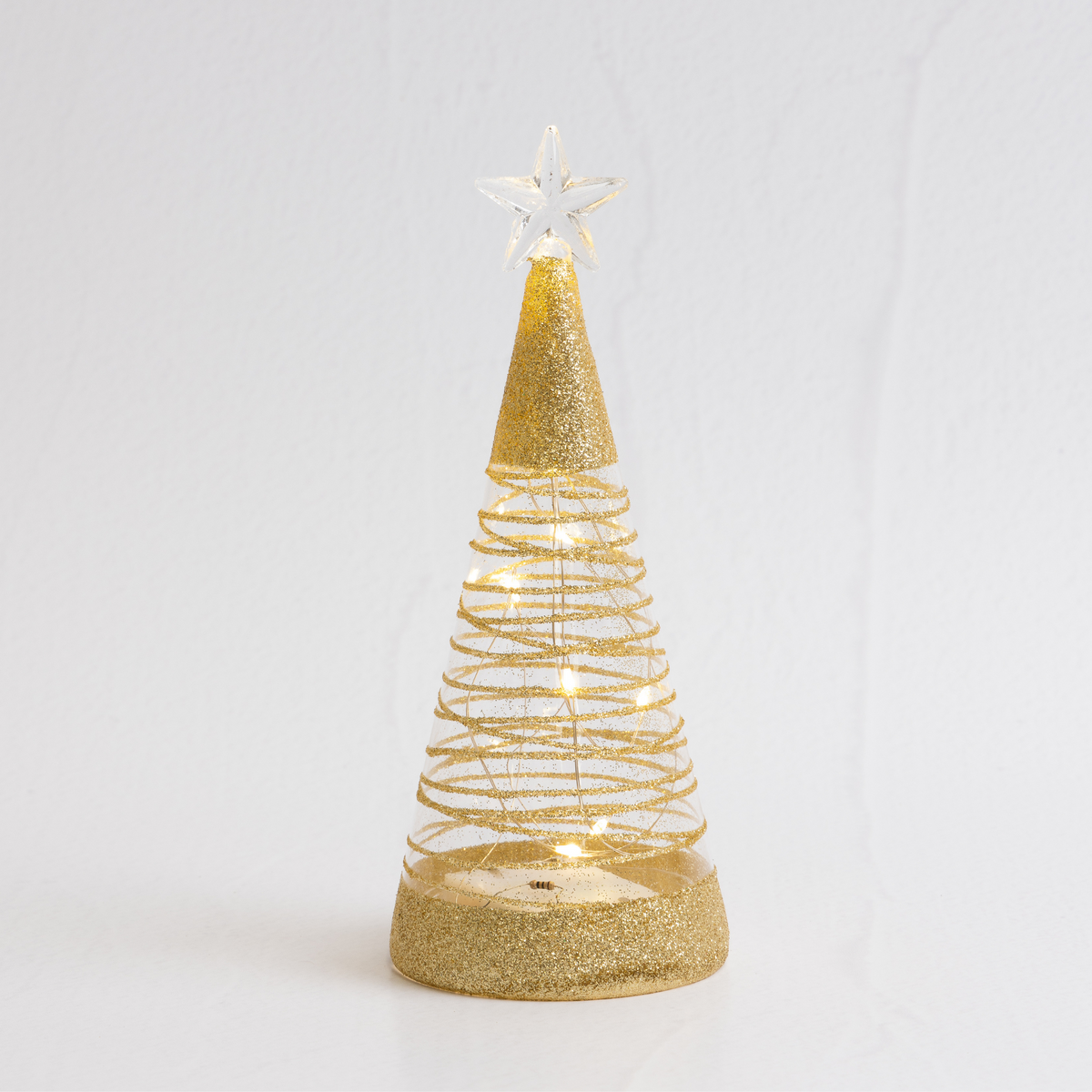 Gold Sparkle Table Top Tree - 19cm