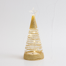 Gold Sparkle Table Top Tree - 19cm