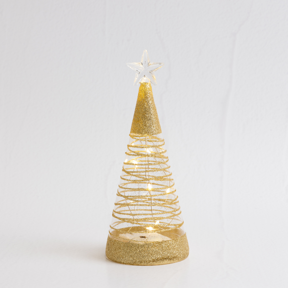 Gold Sparkle Table Top Tree - 17cm