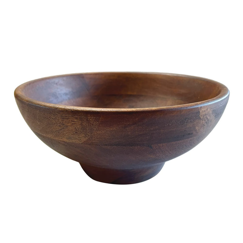 MANGO WOOD BOWL  25.5X25.5X10CM