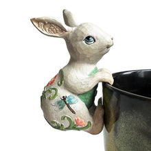 Rabbit Hanging - Rim - Flower Power Rabbit