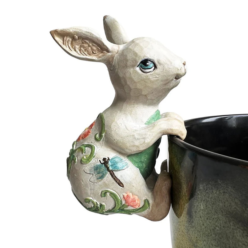 Rabbit Hanging - Rim - Flower Power Rabbit