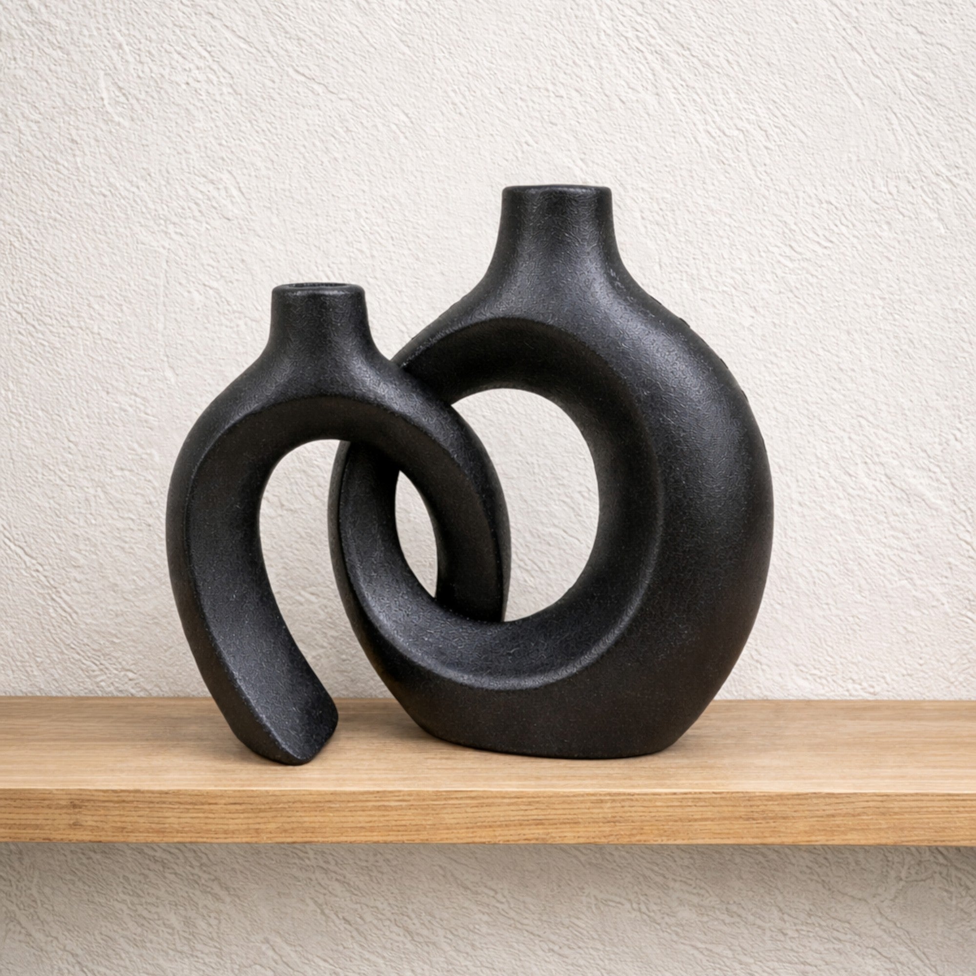 Frankly Cotton Sculptural Ceramic Vase Set