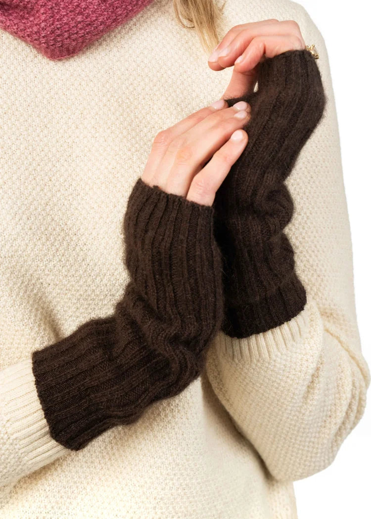 Koru Merino Silk - Ribbed Glovelets — Koru Knitwear