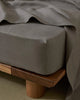 Ravello Fitted Sheet Charcoal