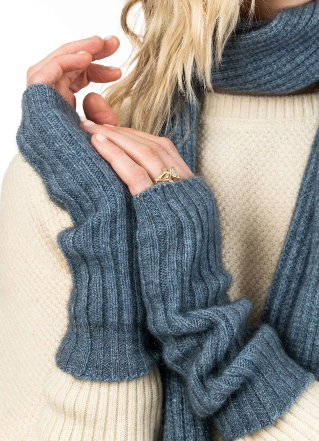 Koru Merino Silk - Ribbed Glovelets — Koru Knitwear