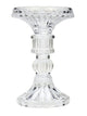 Frankly Cotton Glass Moulded Pillar/Taper Candle Stand - 14cm