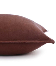 Linen Cushion Cover Carob