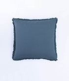 Laundered Linen Tassel Euro Set Ocean
