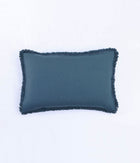 Laundered Linen Tassel Pillowcover Set Ocean