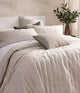Laundered Linen Bedspread Set Natural