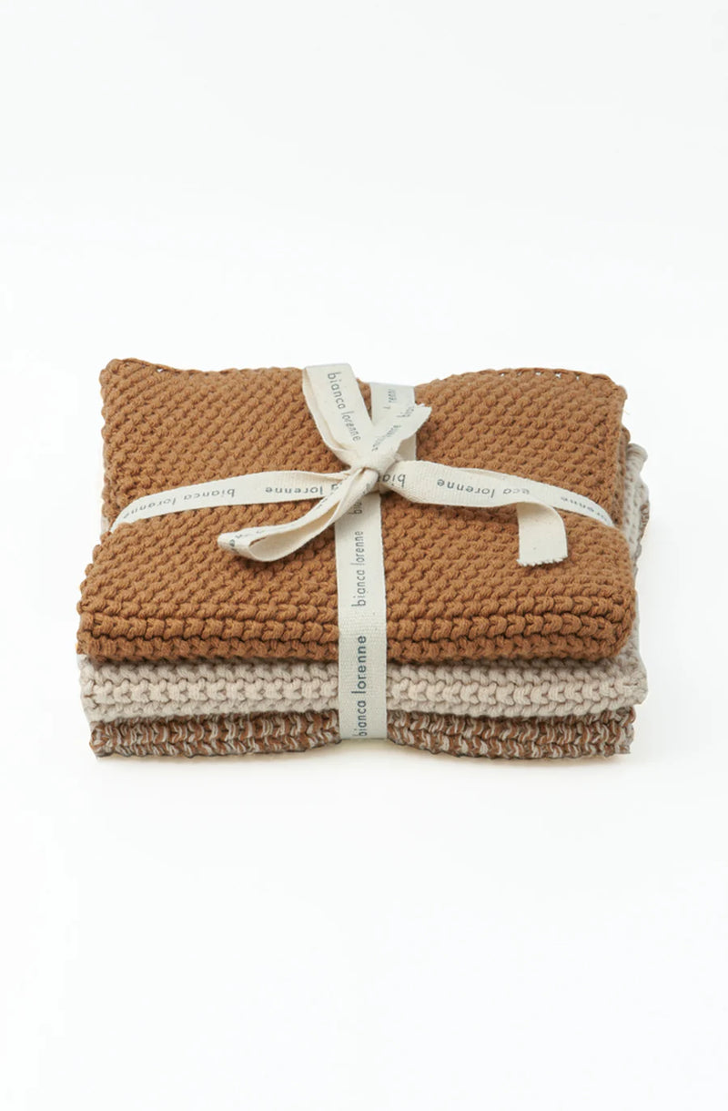 Bianca Lorenne Lavette Clay Washcloths - Set of Three