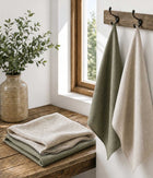 Linen Tea Towel Set 2 Natural